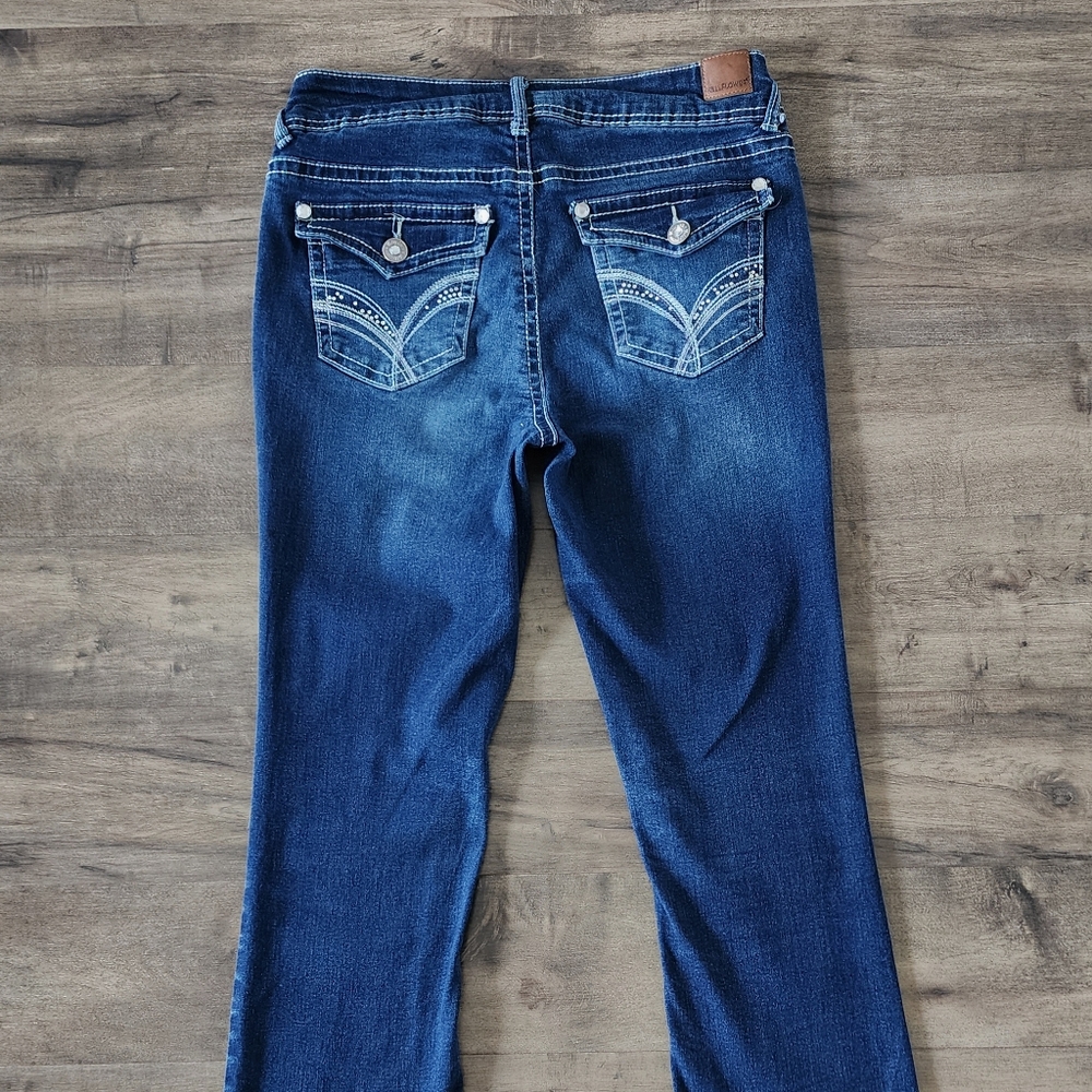 Wallflower Luscious Curvy Bootcut Blue Jean Size 7 - Picture 8 of 16